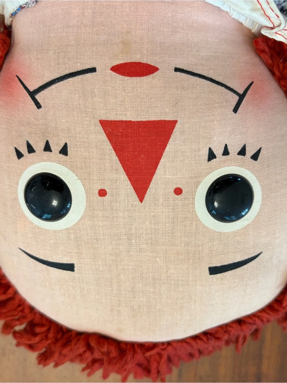 Raggedy Ann 32 inches with RARE pocket square 1960´s knickerbocker doll